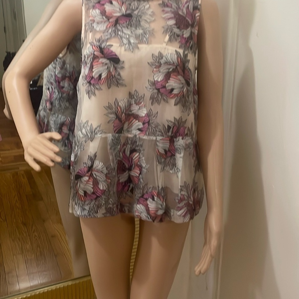Moulinette Soeurs Pink and Cream Blouse - Picture 2 of 10